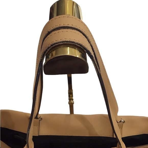 Rebecca Minkoff Monroe Leather Tote Color Biscuit - Picture 9 of 16